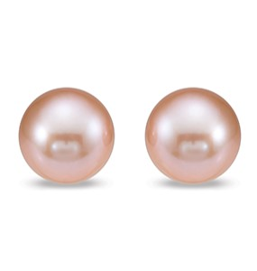 light pink freshwater pearl earrings by Mastolini