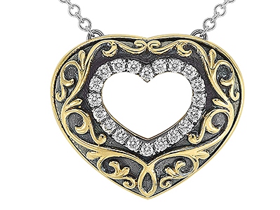 A Jack Kelege heart necklace