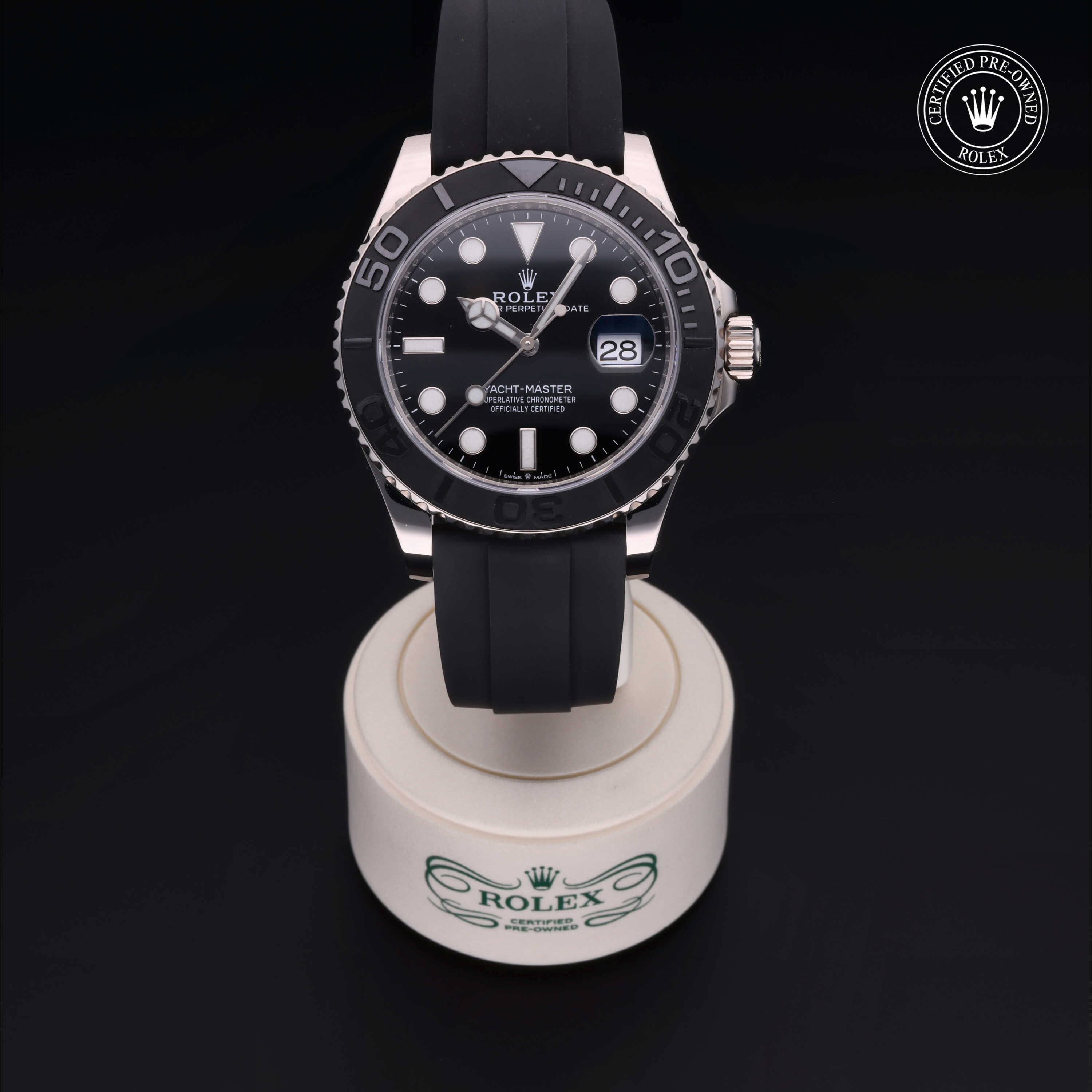 Rolex Yacht-Master in Gold 18 Carat White M226659-0002 at Frank Adams Jewelers
