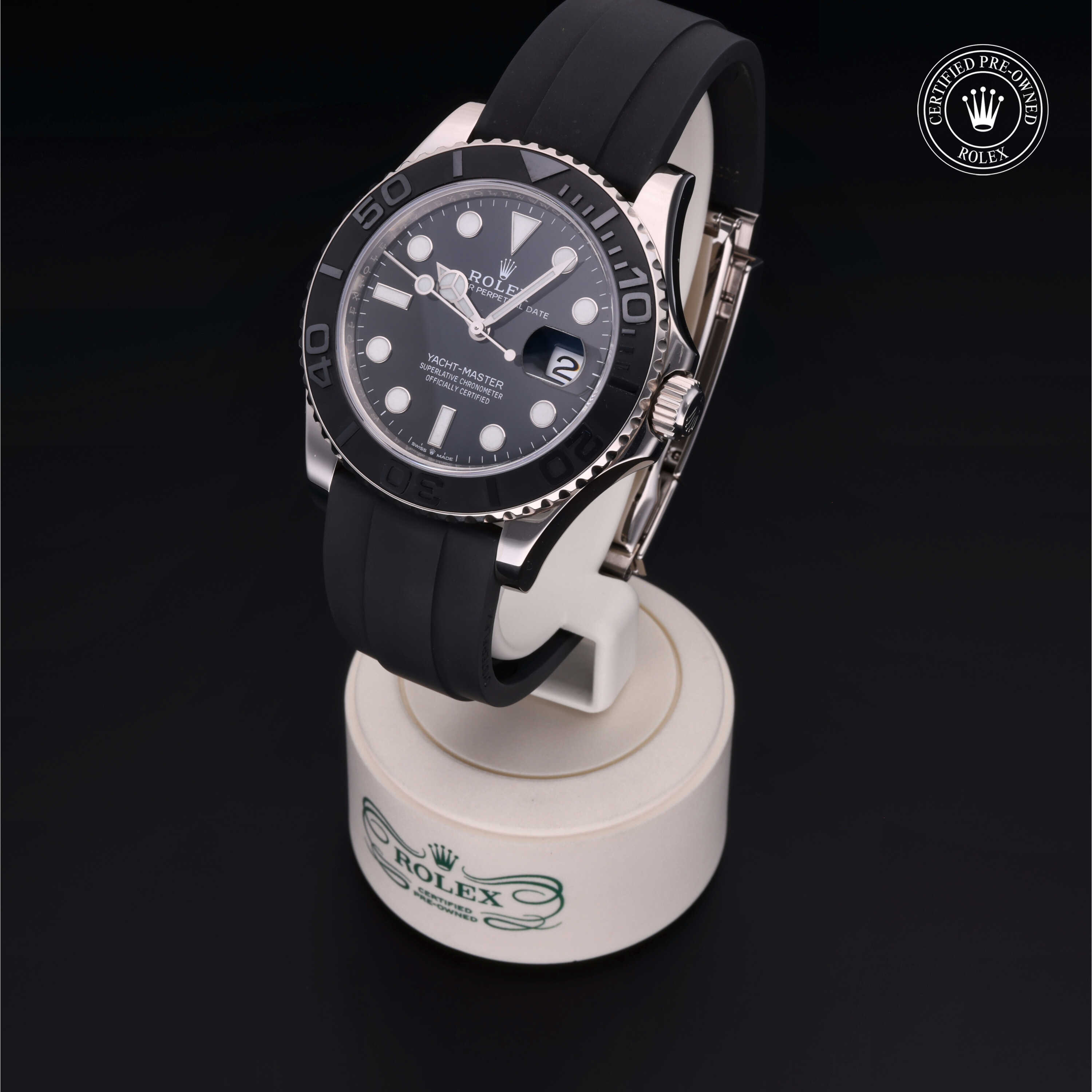 Rolex Yacht-Master in Gold 18 Carat White M226659-0002 at Frank Adams Jewelers