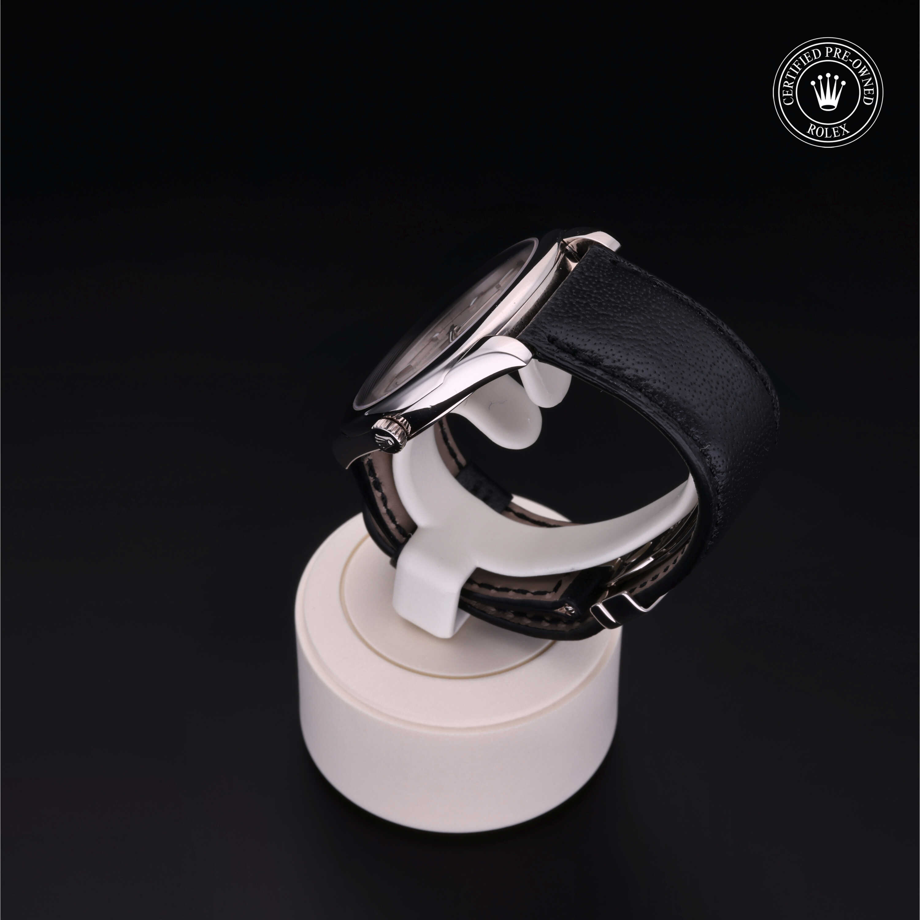 Rolex Cellini in Gold 18 Carat White M4243/9-0008 at Frank Adams Jewelers