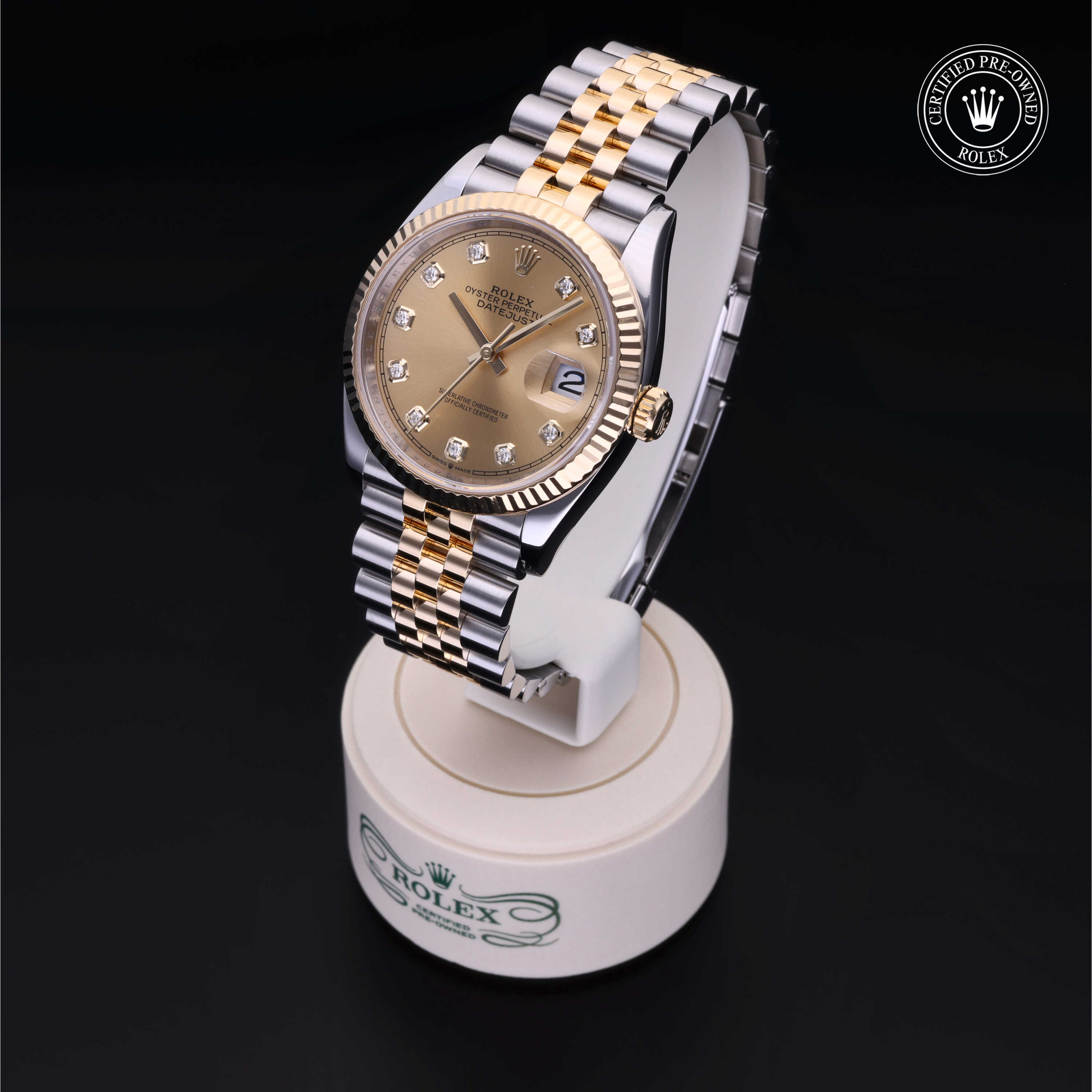 Rolex Datejust in Rolesor 18 Carat Yellow M126233-0017 at Frank Adams Jewelers