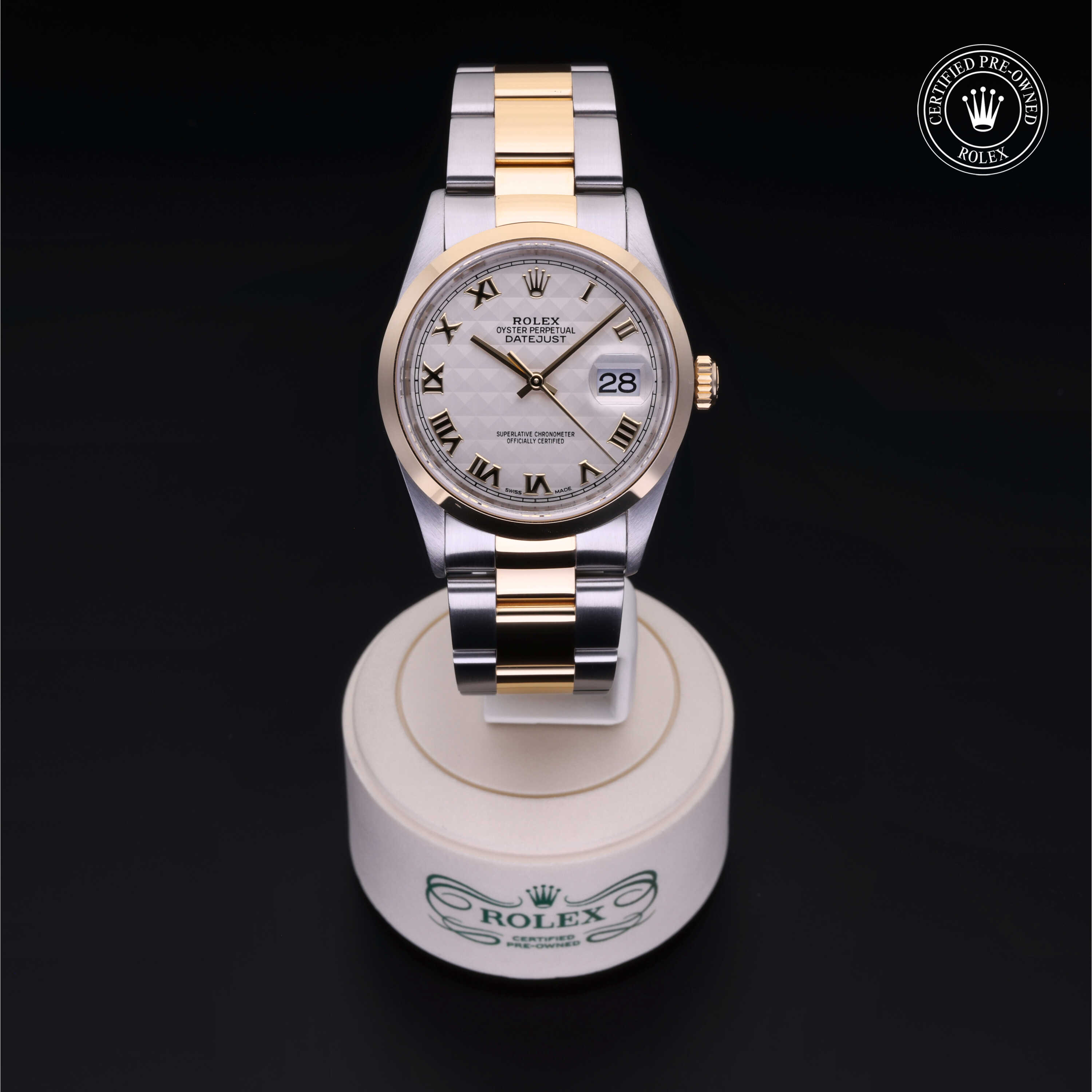 Rolex  in Rolesor 18 Carat Yellow M16203-0030 at Frank Adams Jewelers