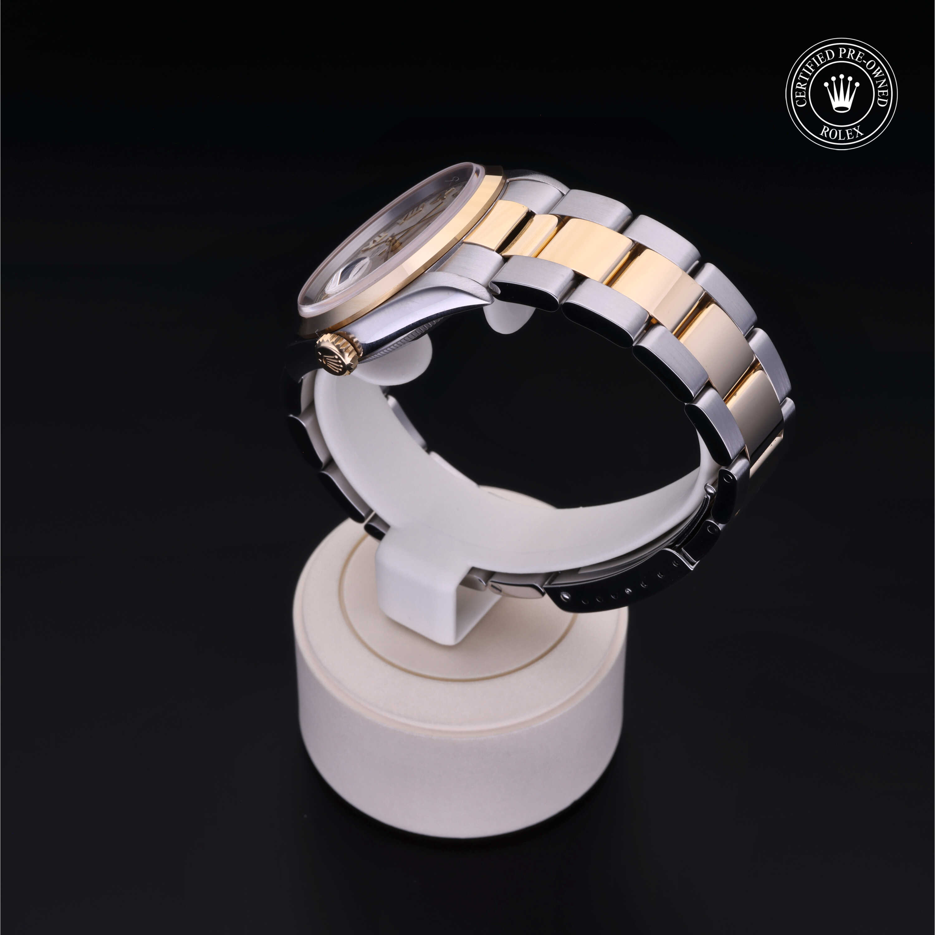Rolex  in Rolesor 18 Carat Yellow M16203-0030 at Frank Adams Jewelers