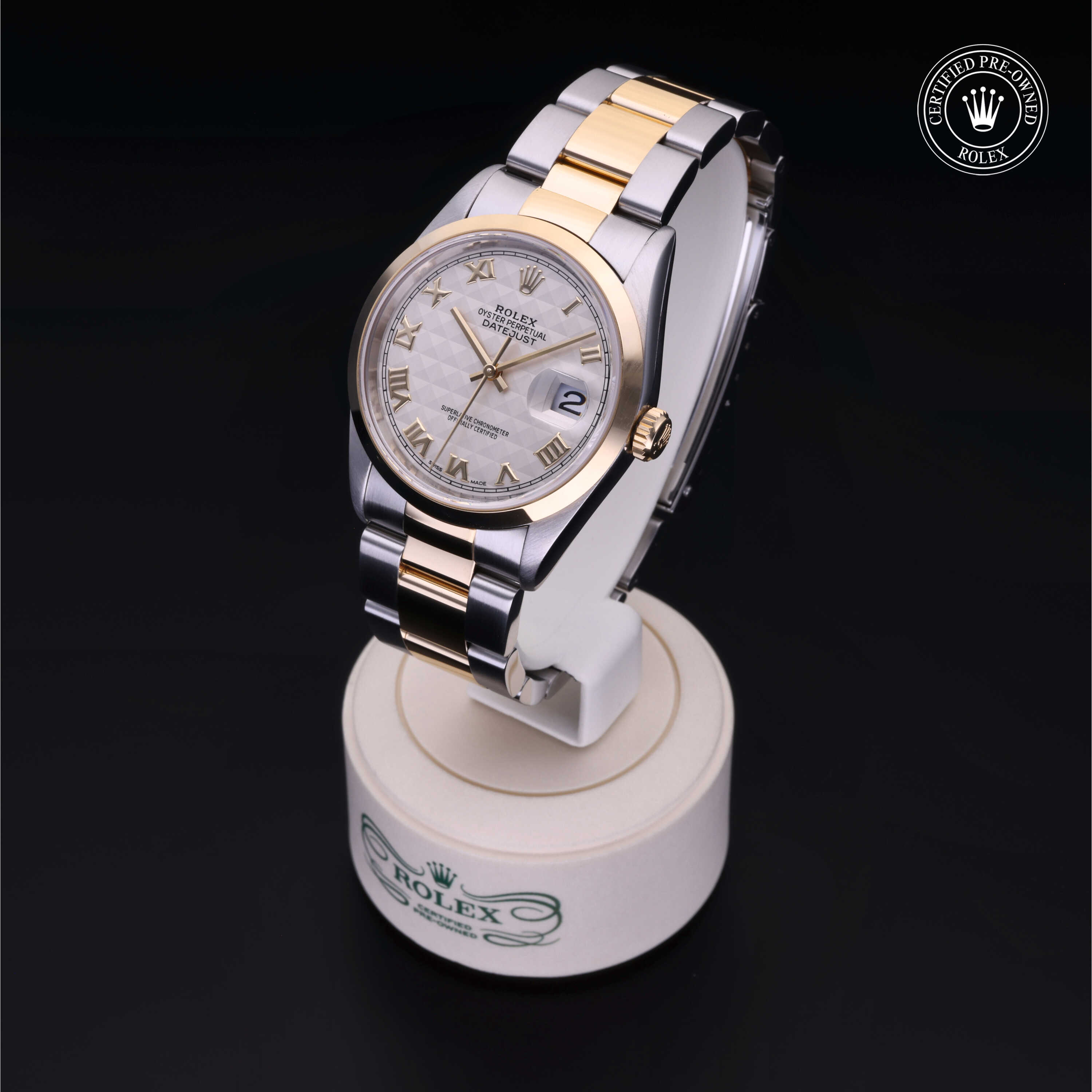 Rolex  in Rolesor 18 Carat Yellow M16203-0030 at Frank Adams Jewelers
