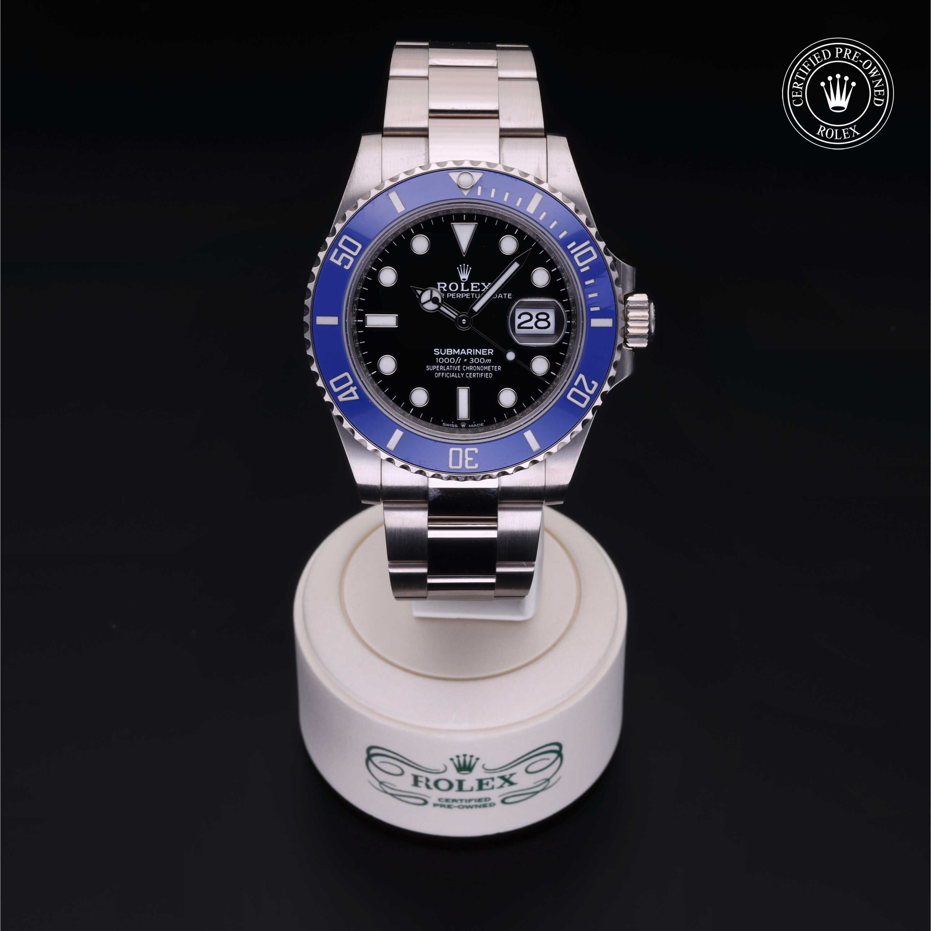 Rolex  in Gold 18 Carat White M126619LB-0003 at Frank Adams Jewelers