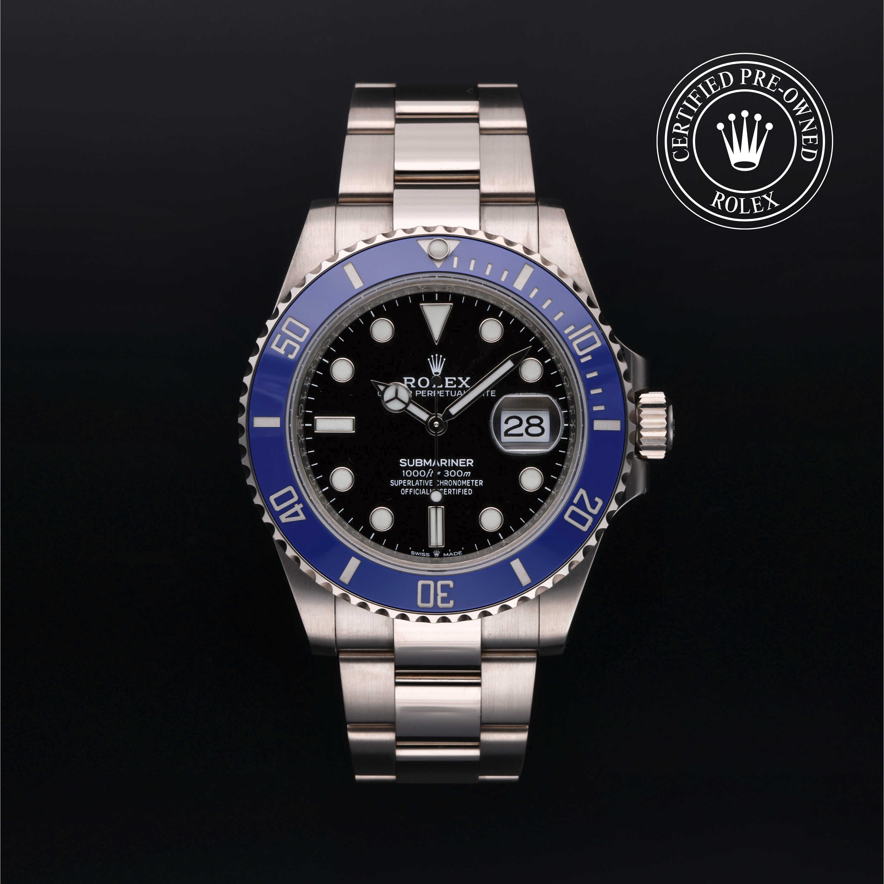 Rolex  in Gold 18 Carat White M126619LB-0003 at Frank Adams Jewelers
