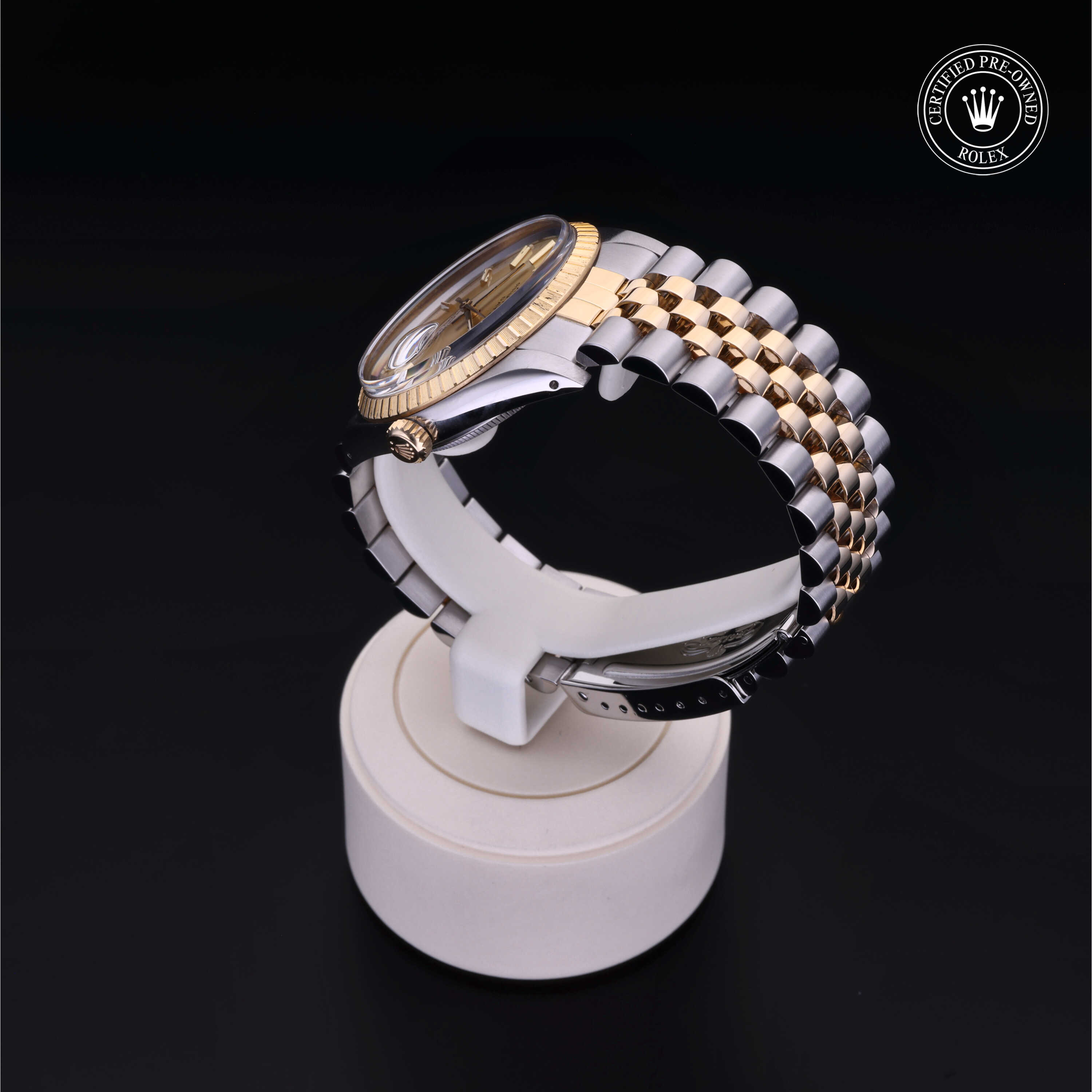Rolex Oyster Perpetual in Rolesor 18 Carat Yellow  at Frank Adams Jewelers