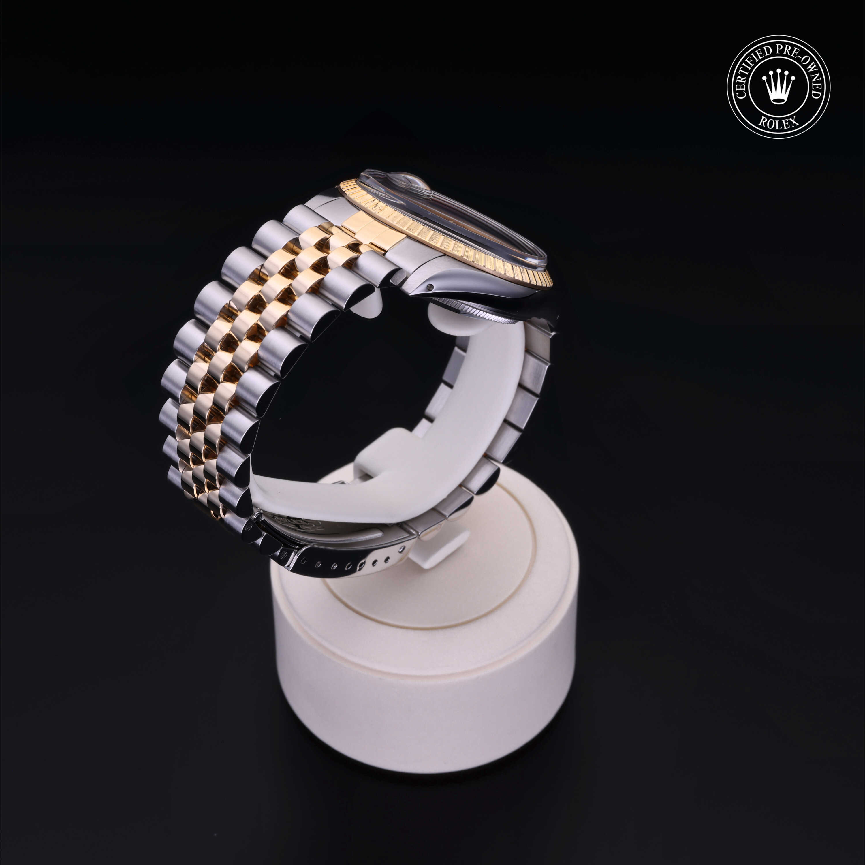 Rolex Oyster Perpetual in Rolesor 18 Carat Yellow  at Frank Adams Jewelers