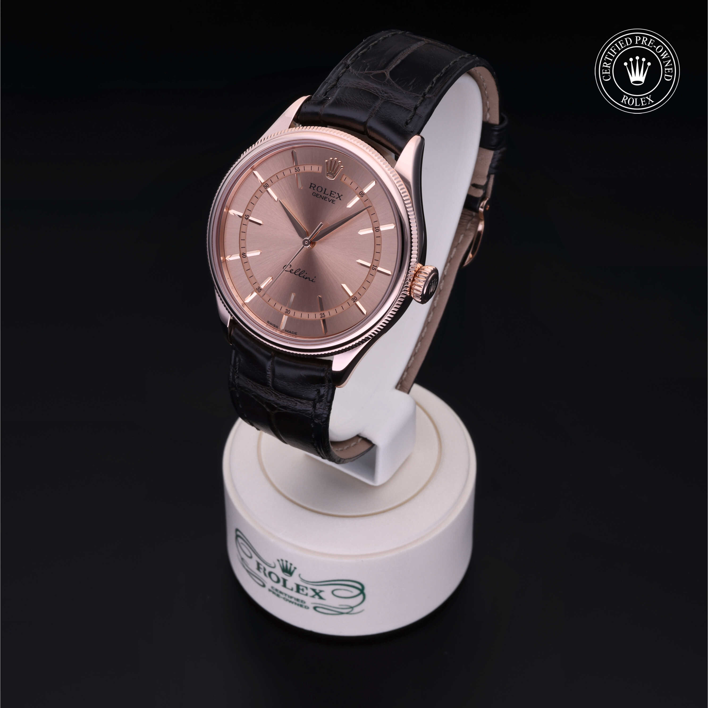 Rolex Cellini in Gold 18 Carat Red M50505-0002 at Frank Adams Jewelers