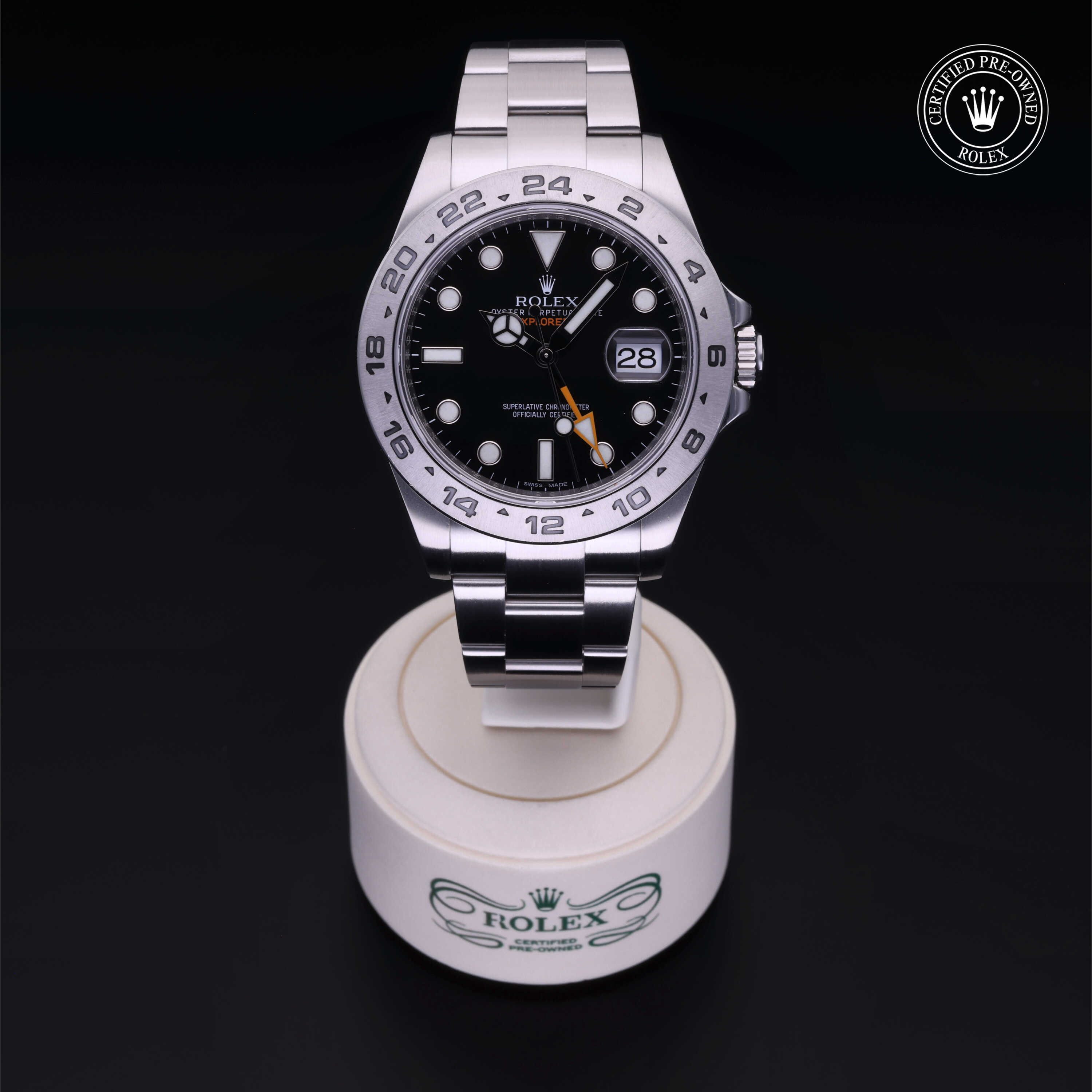 Rolex Explorer II in Steel M216570-0002 at Frank Adams Jewelers