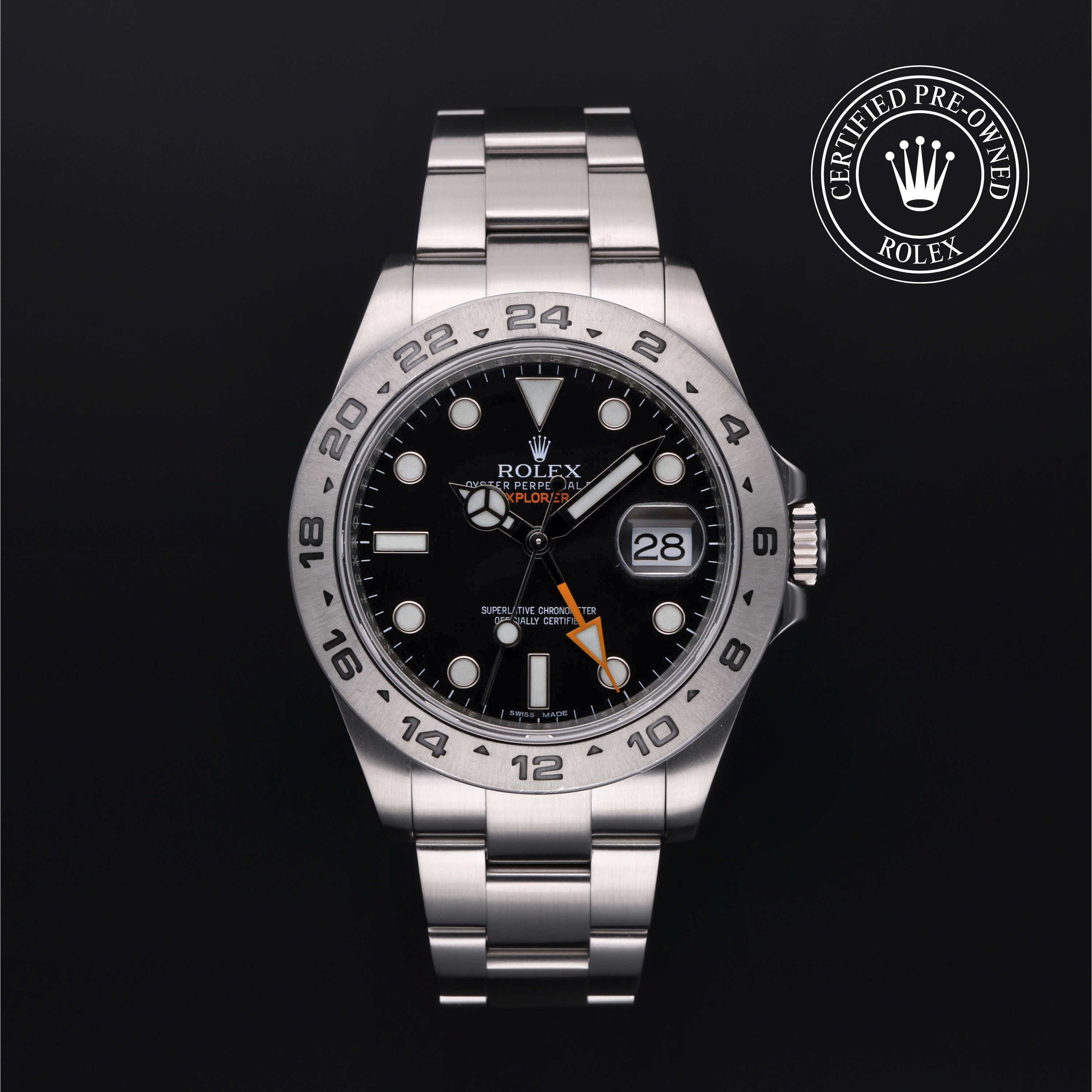 Rolex Explorer II in Steel M216570-0002 at Frank Adams Jewelers