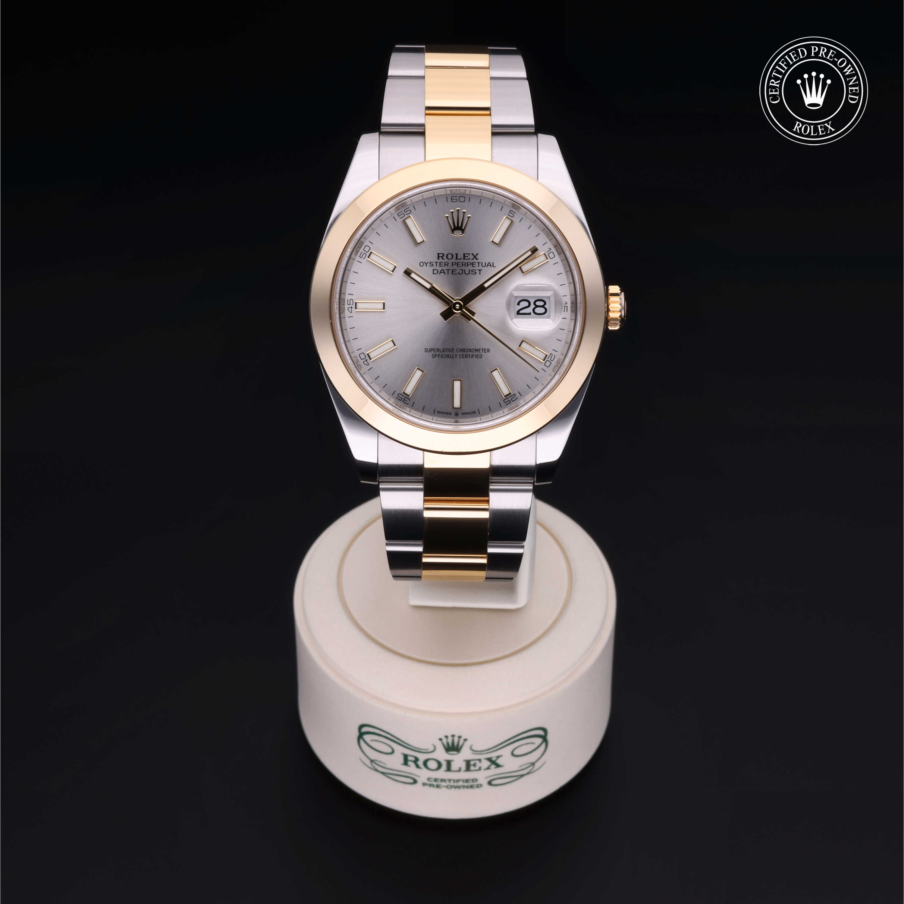 Rolex Datejust in Rolesor 18 Carat Yellow M126303-0001 at Frank Adams Jewelers