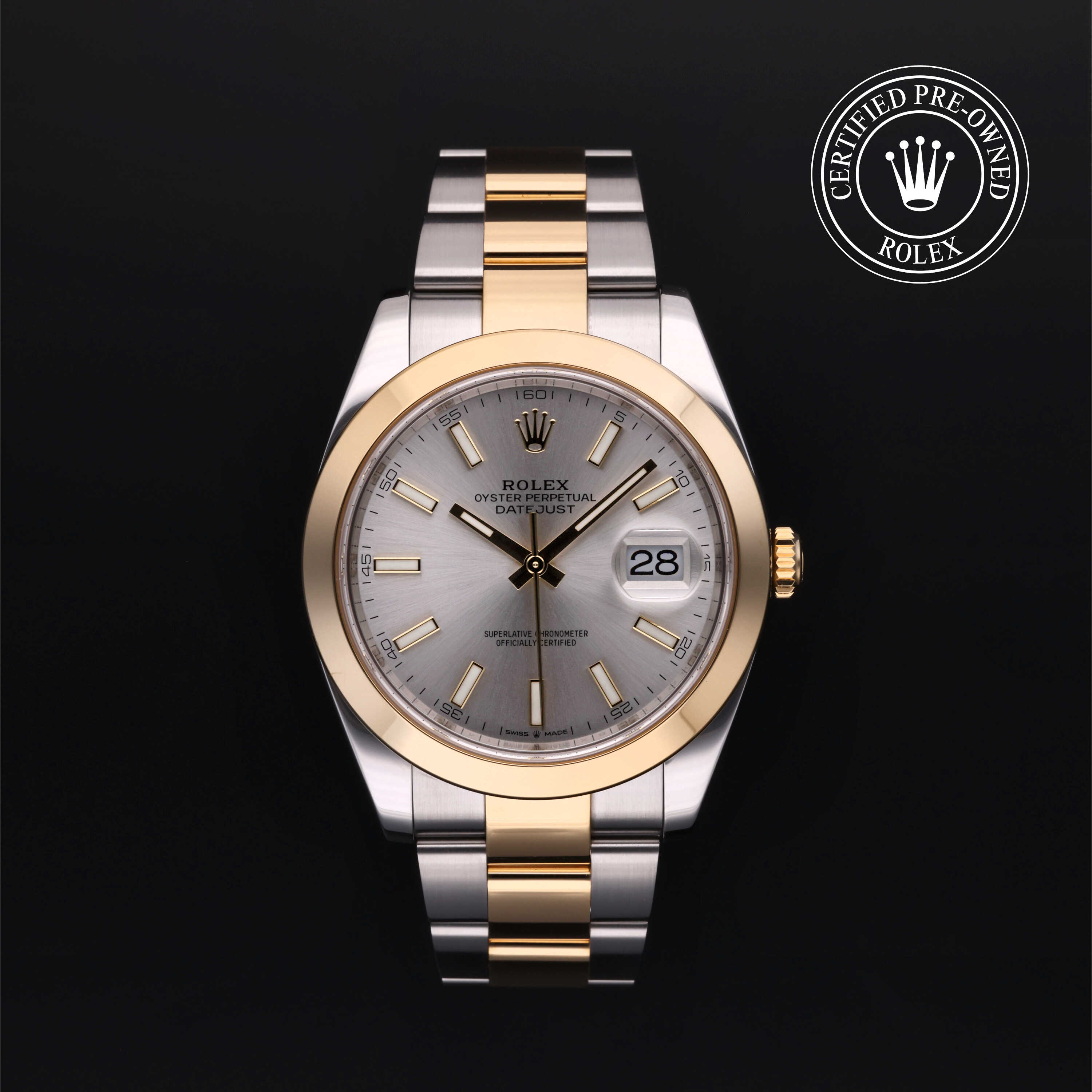 Rolex Datejust in Rolesor 18 Carat Yellow M126303-0001 at Frank Adams Jewelers