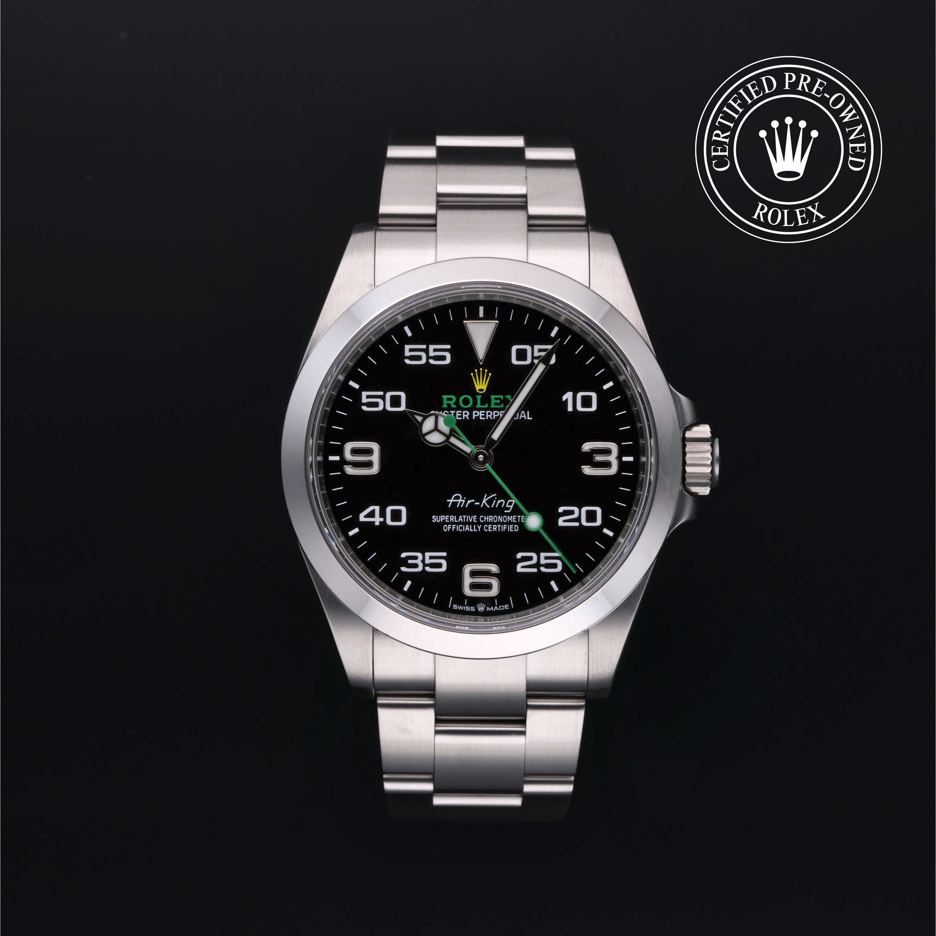 Rolex Air-King in Steel M126900-0001 at Frank Adams Jewelers