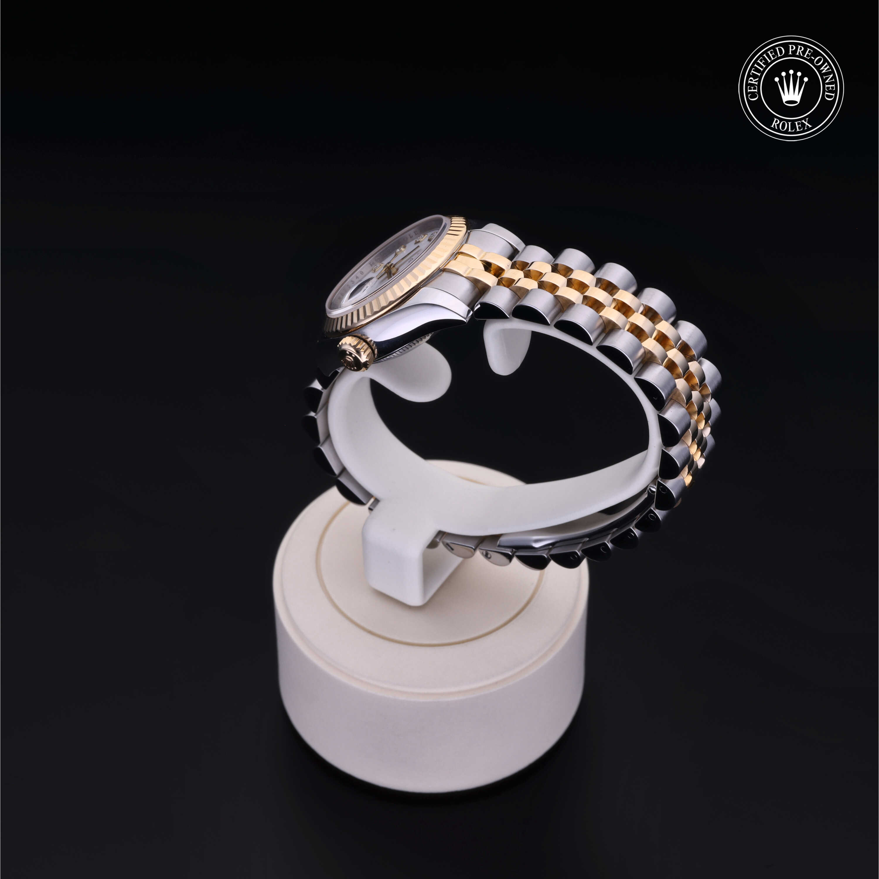 Rolex Lady-Datejust in Rolesor 18 Carat Yellow M179173-0085 at Frank Adams Jewelers