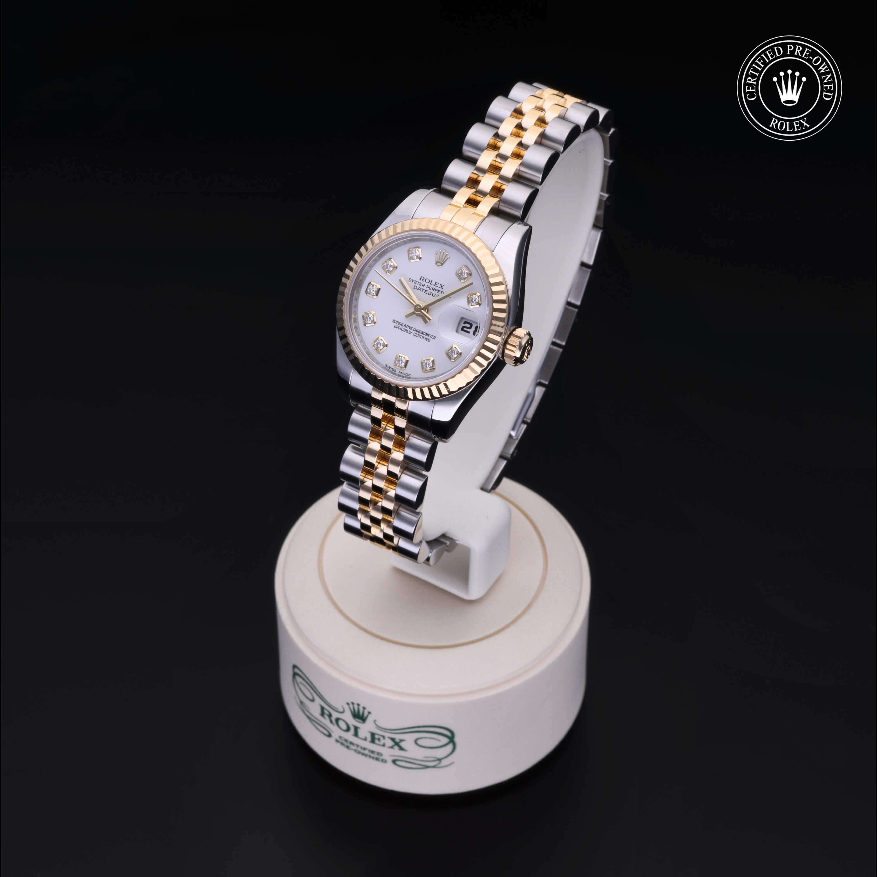 Rolex Lady-Datejust in Rolesor 18 Carat Yellow M179173-0085 at Frank Adams Jewelers