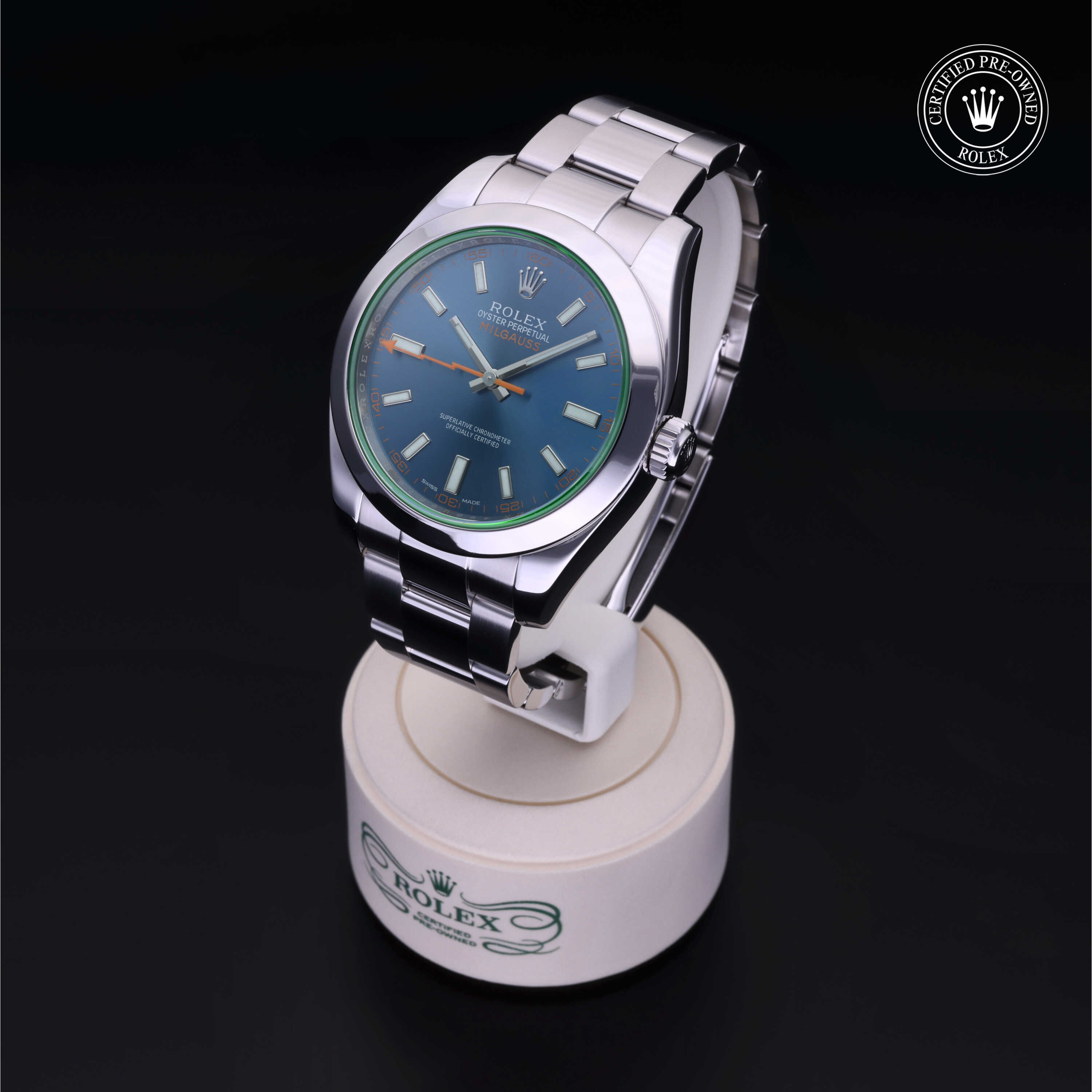 Rolex Milgauss in Steel M116400GV-0002 at Frank Adams Jewelers