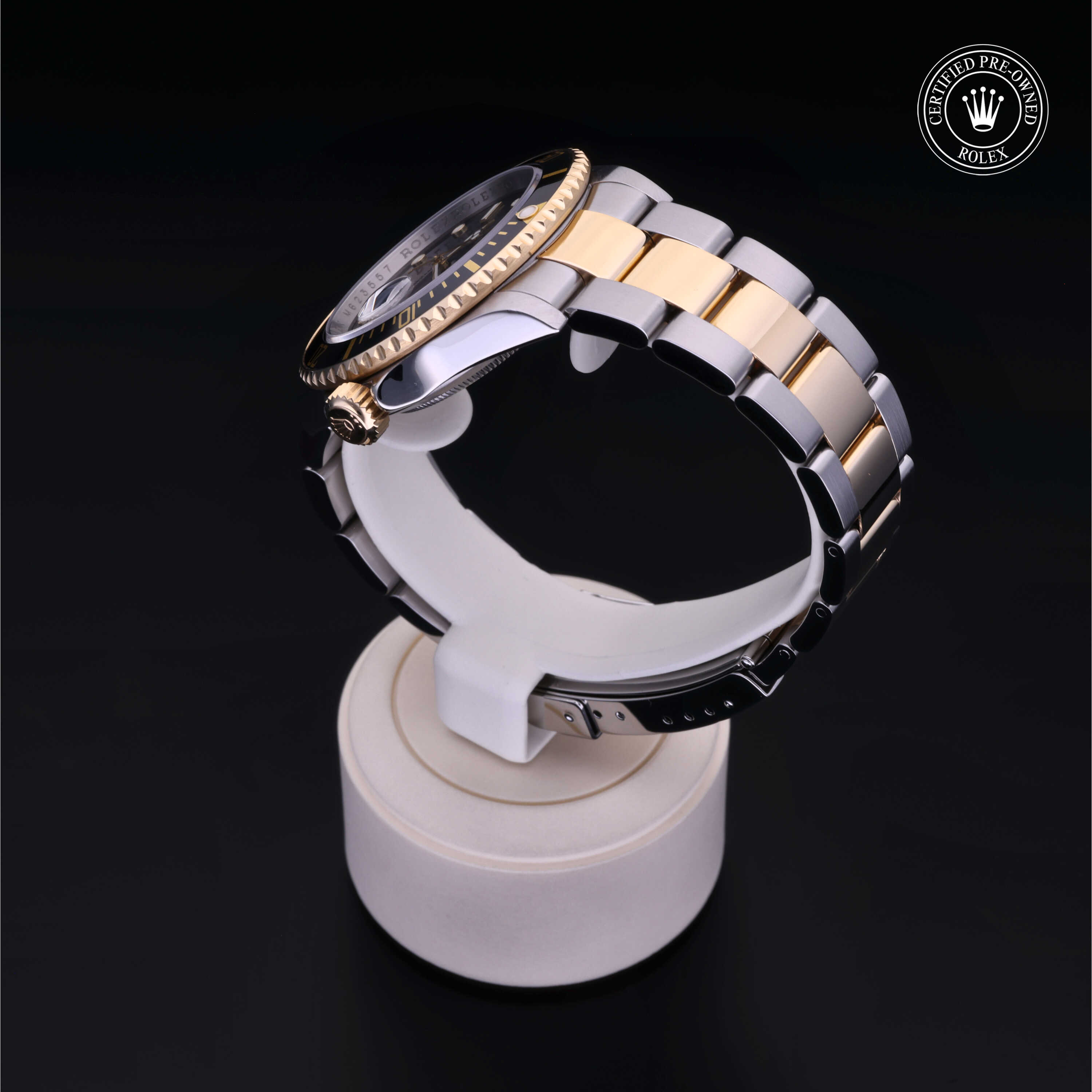 Rolex Submariner in Rolesor 18 Carat Yellow M16613LN-0005 at Frank Adams Jewelers