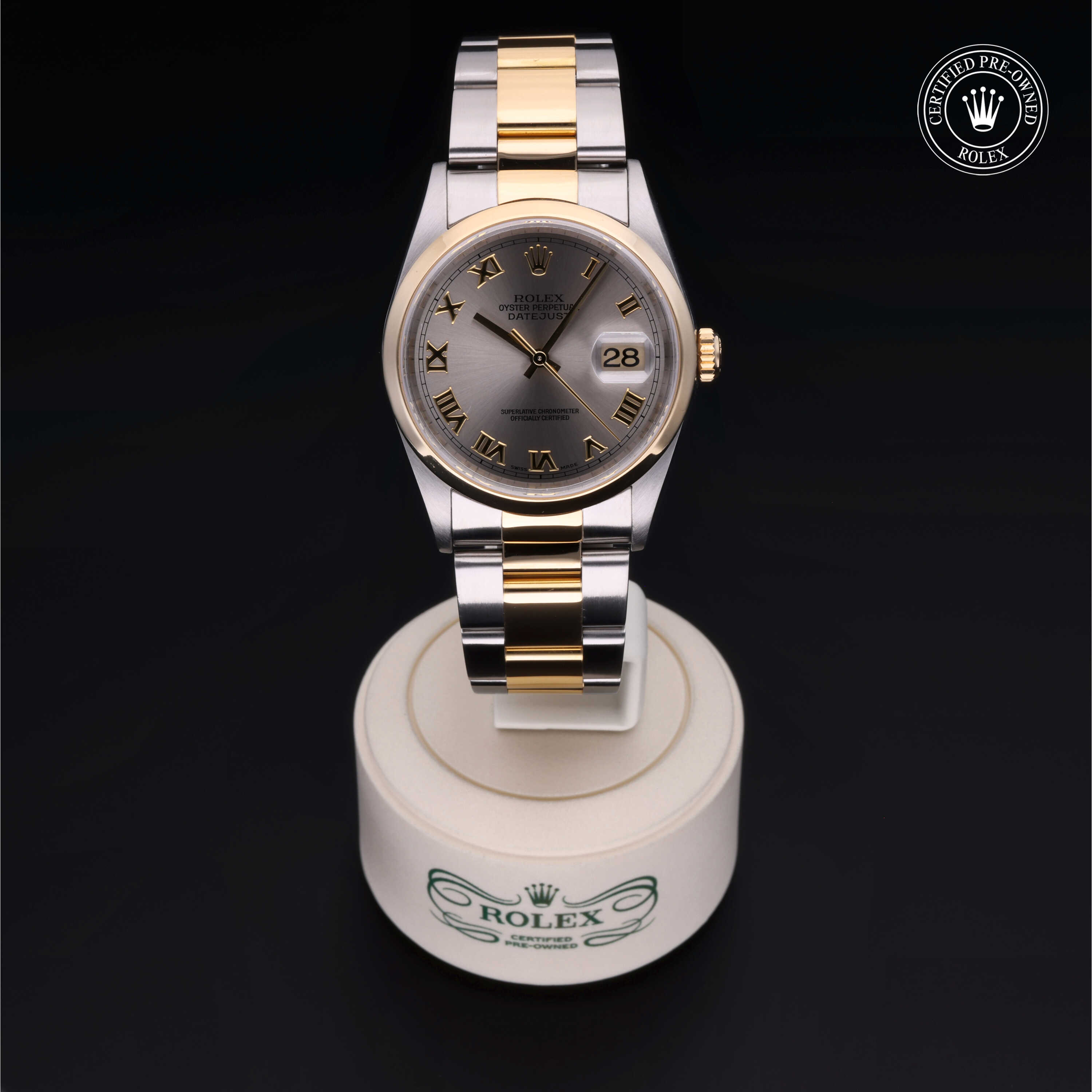 Rolex  in Rolesor 18 Carat Yellow M16203-0007 at Frank Adams Jewelers