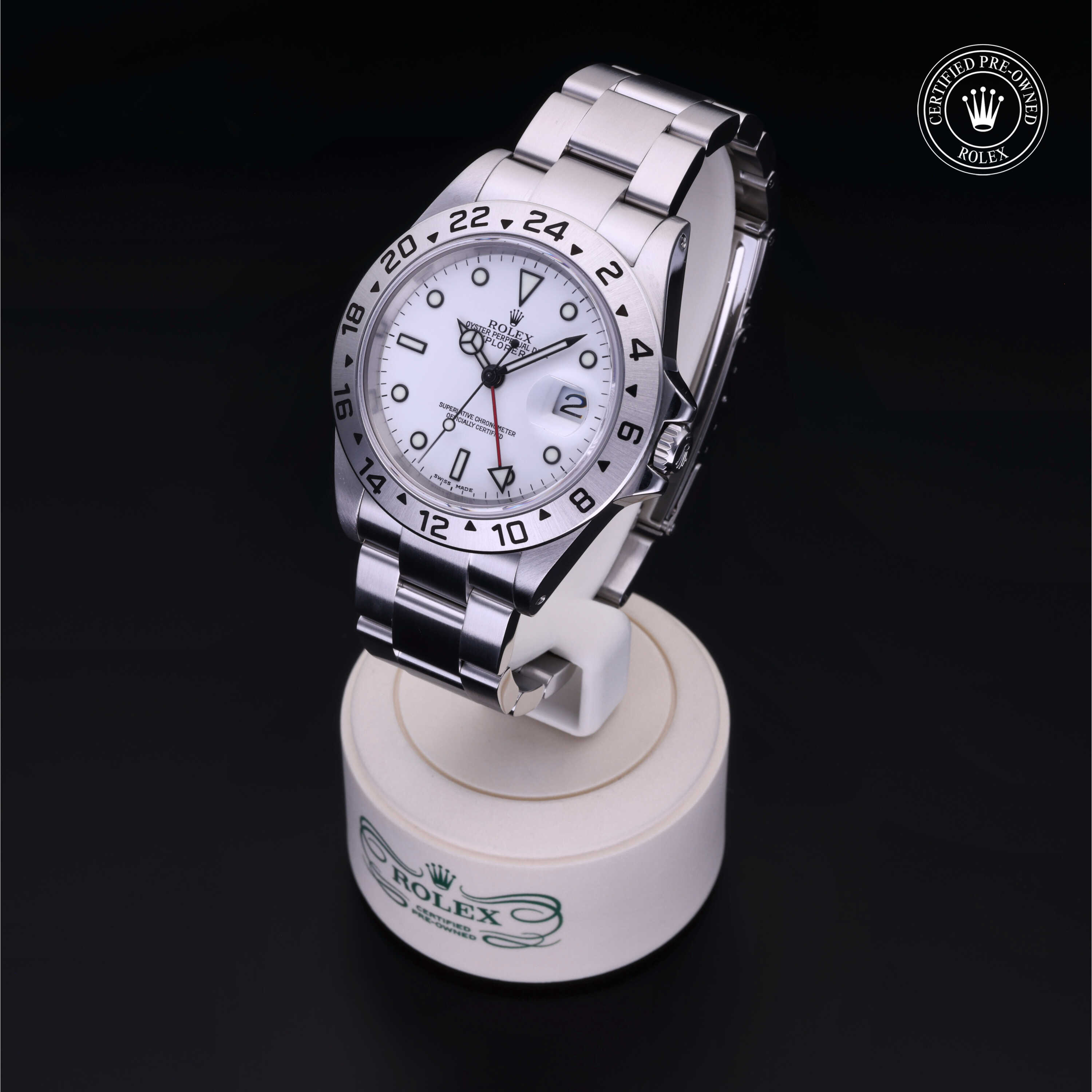 Rolex Explorer II in Steel M16570-0006 at Frank Adams Jewelers