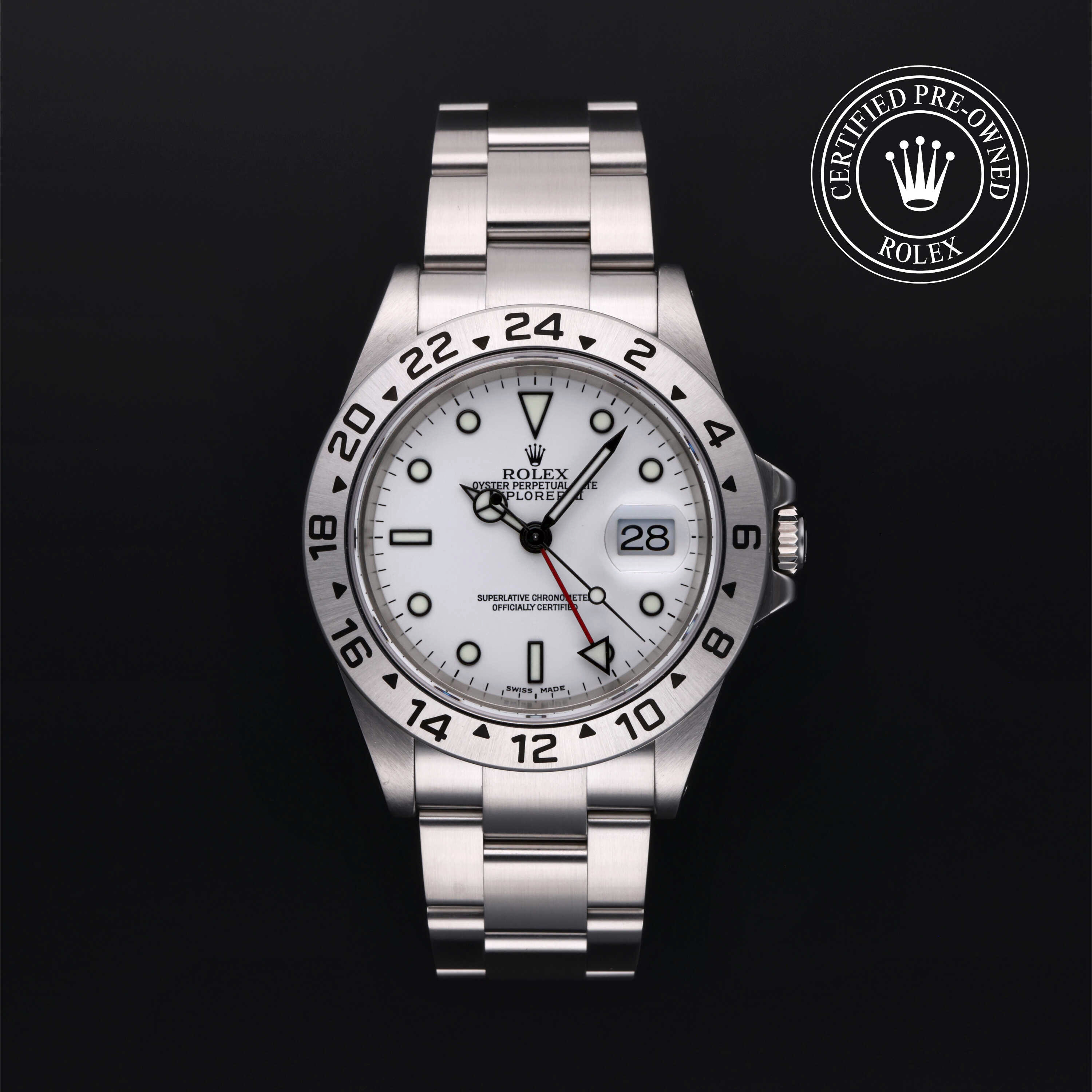 Rolex Explorer II in Steel M16570-0006 at Frank Adams Jewelers