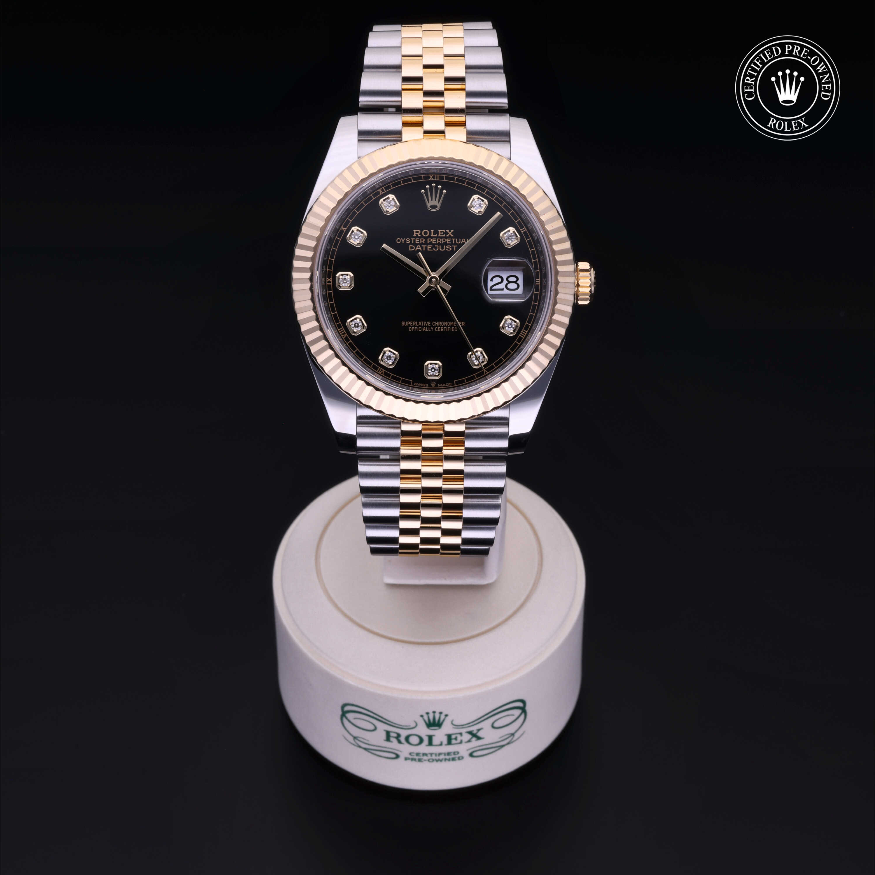 Rolex Datejust in Rolesor 18 Carat Yellow M126333-0006 at Frank Adams Jewelers