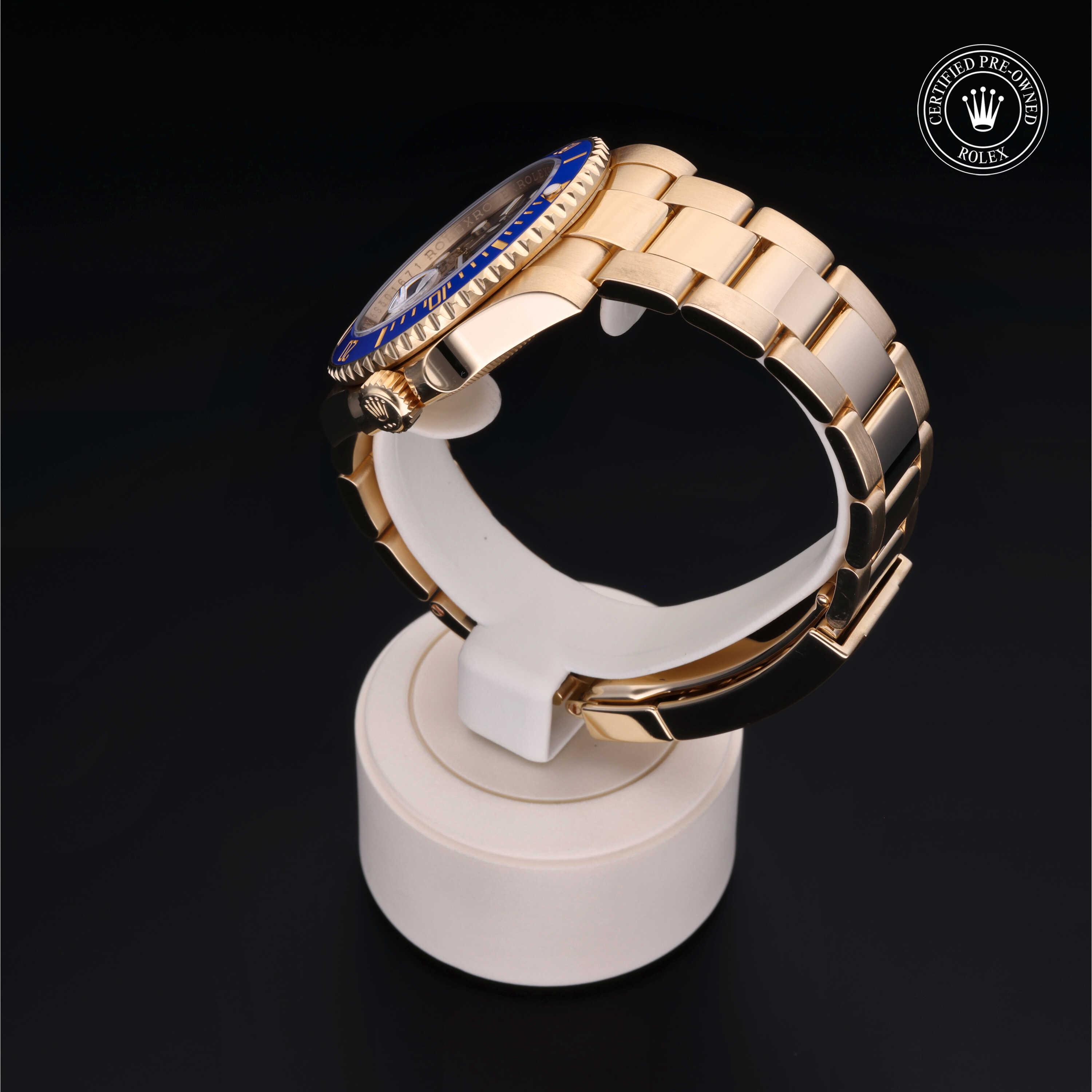 Rolex Submariner in Gold 18 Carat Yellow M116618LB-0003 at Frank Adams Jewelers