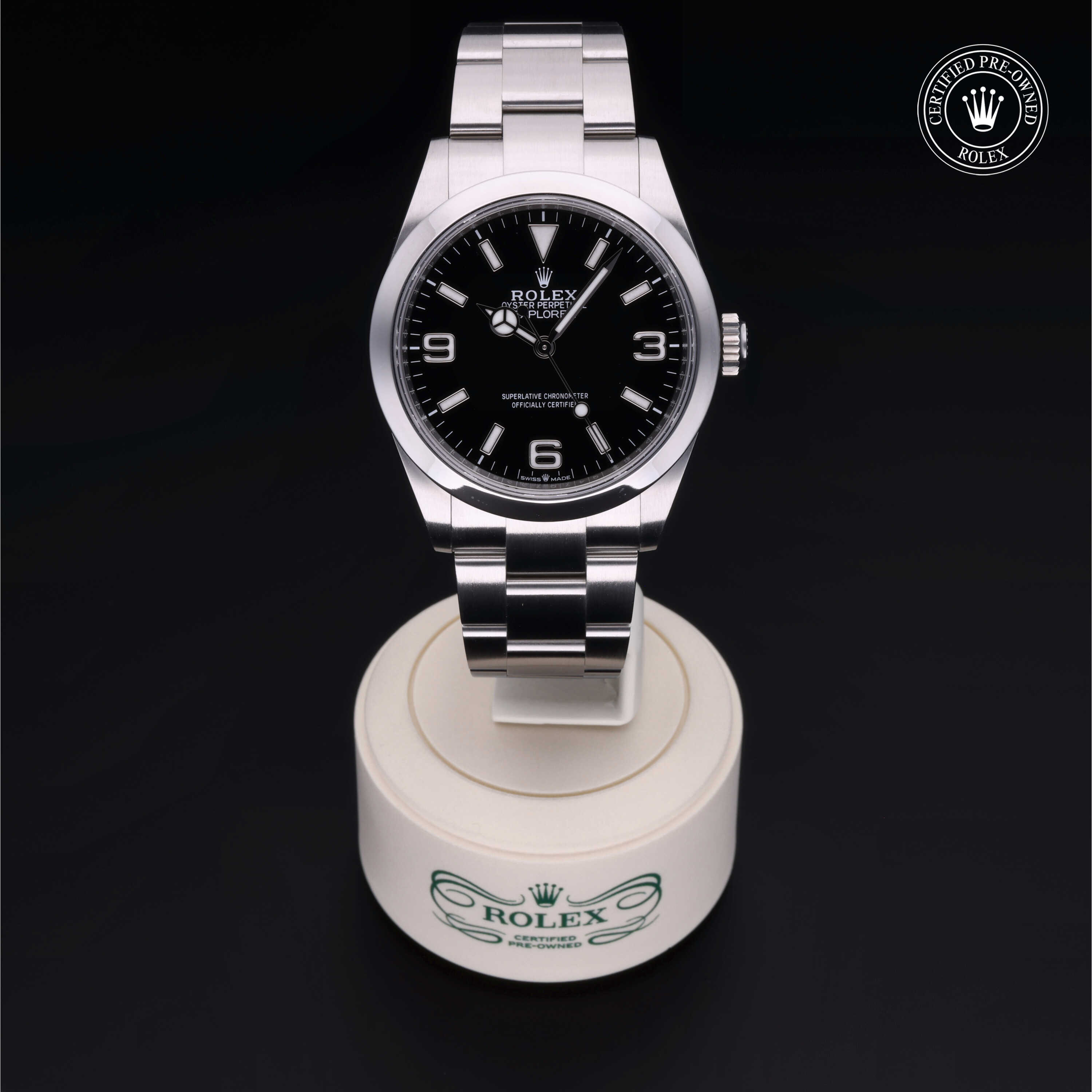 Rolex Explorer in Steel M224270-0001 at Frank Adams Jewelers