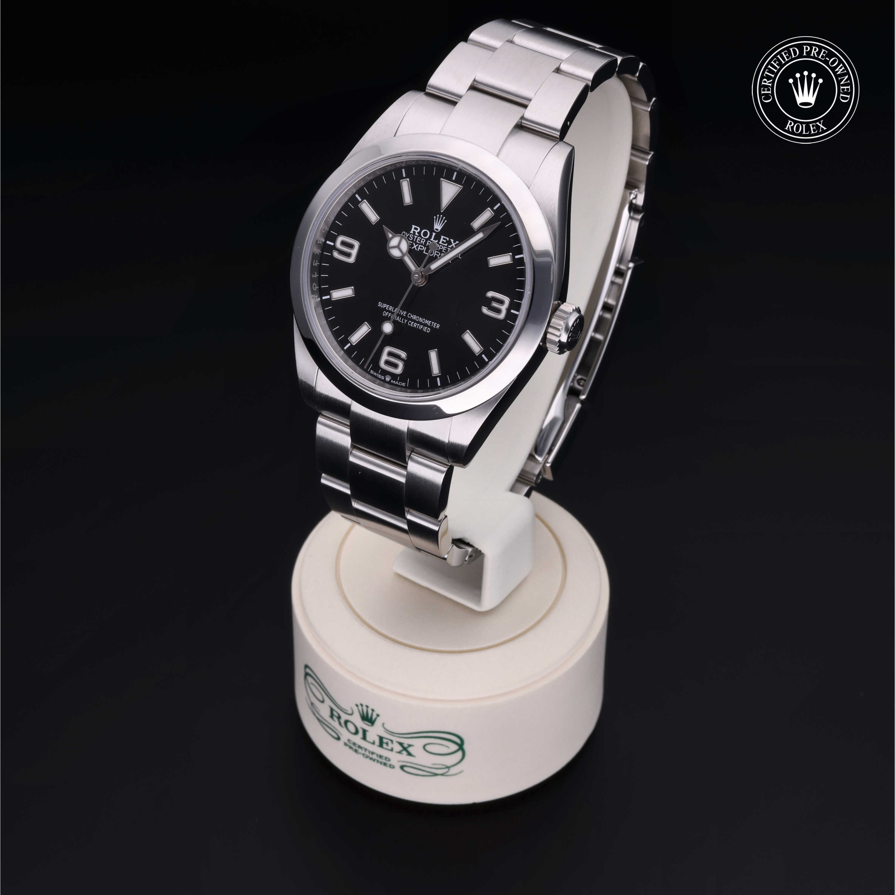Rolex Explorer in Steel M224270-0001 at Frank Adams Jewelers