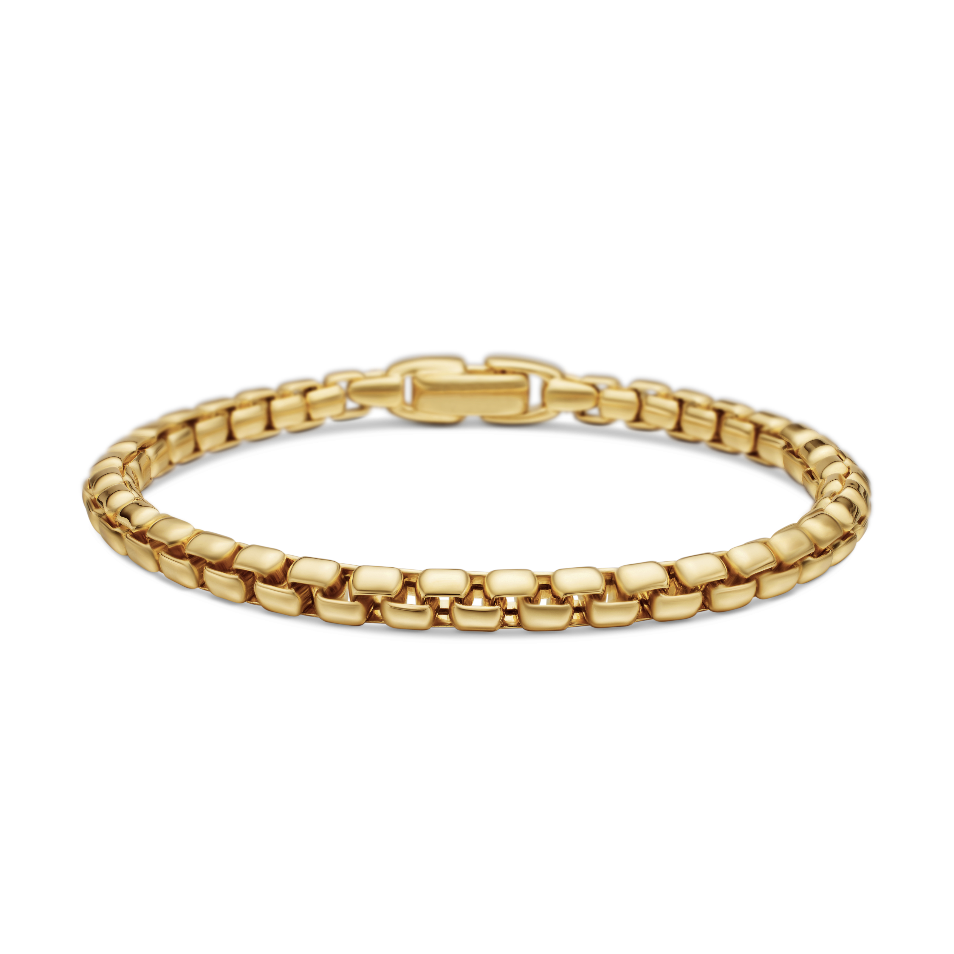 Box Chain Bracelet in 18K Yellow Gold, 5mm Box Chain Bracelet in 18K Yellow Gold, 5mm
