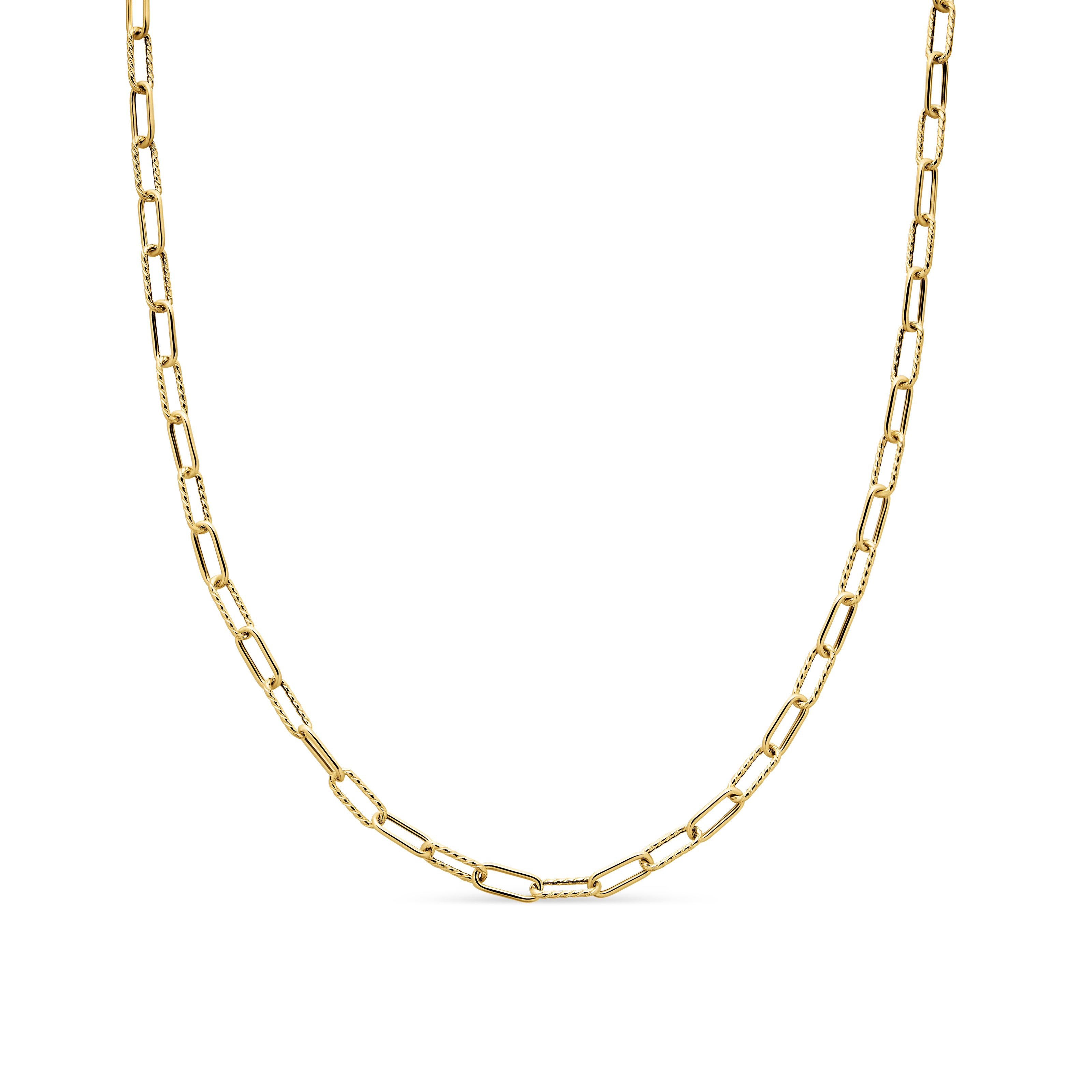 DY Madison® Chain Necklace in 18K Yellow Gold, 4mm DY Madison® Chain Necklace in 18K Yellow Gold, 4mm