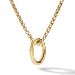 Smooth Amulet Holder in 18K Yellow Gold
